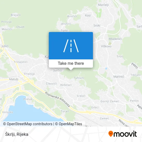 Škrlji map