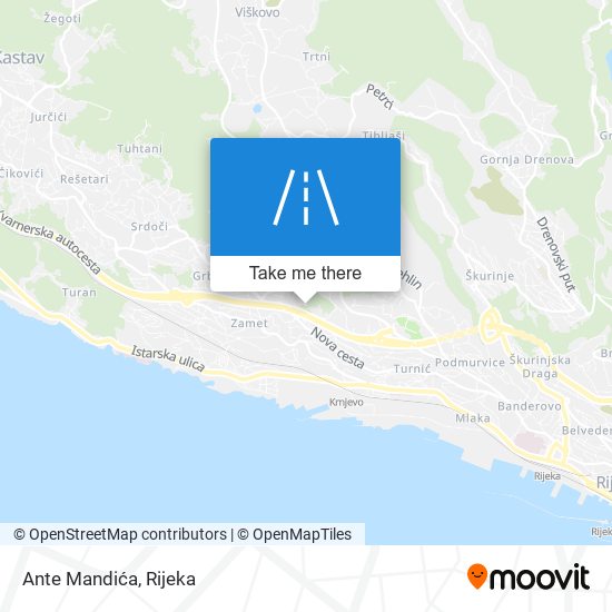 Ante Mandića map