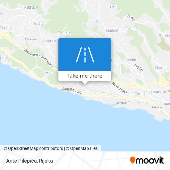 Ante Pilepića map