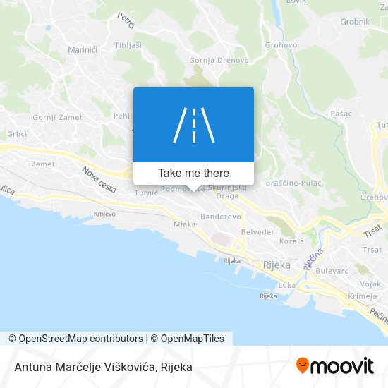 Antuna Marčelje Viškovića map