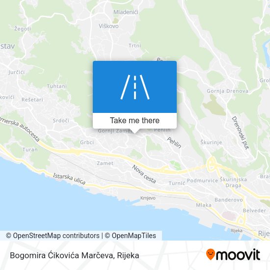 Bogomira Ćikovića Marčeva map
