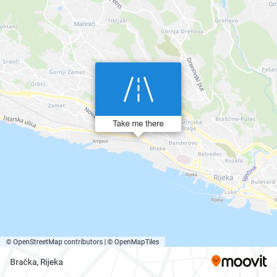 Bračka map