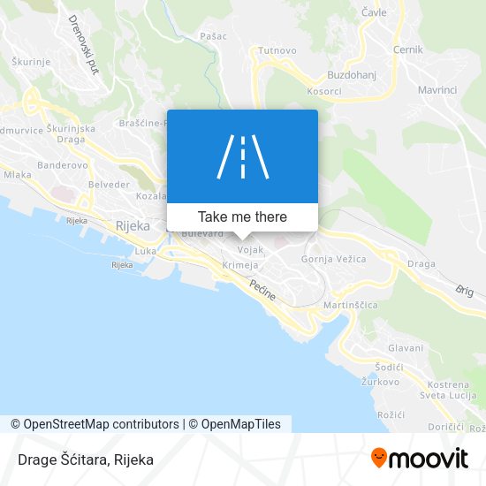 Drage Šćitara map