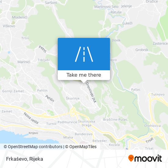 Frkaševo map