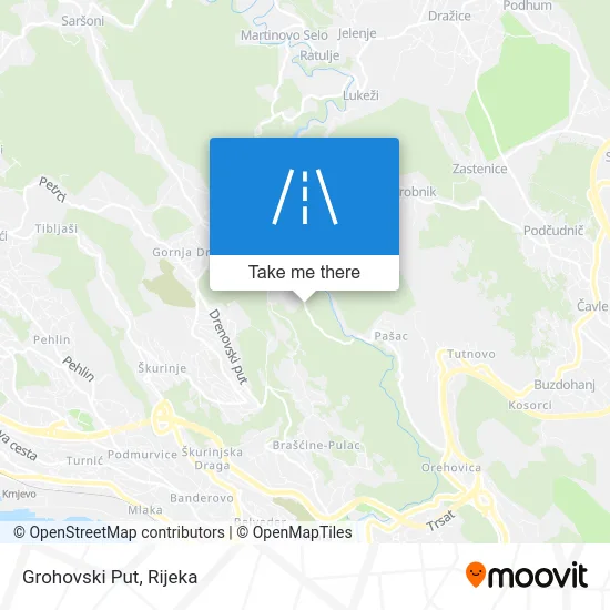 Grohovski Put map