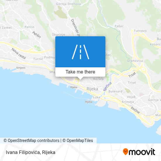 Ivana Filipovića map