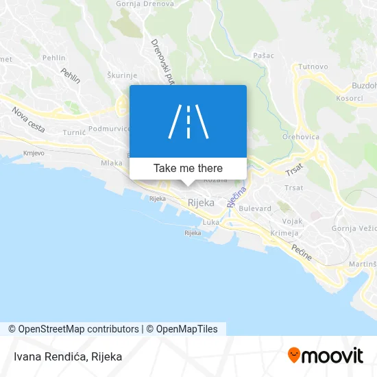 Ivana Rendića map