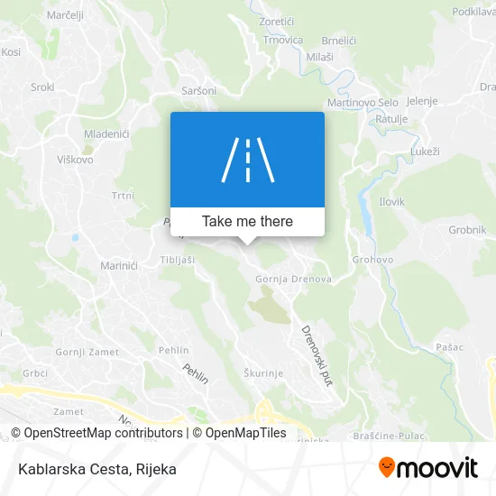 Kablarska Cesta map
