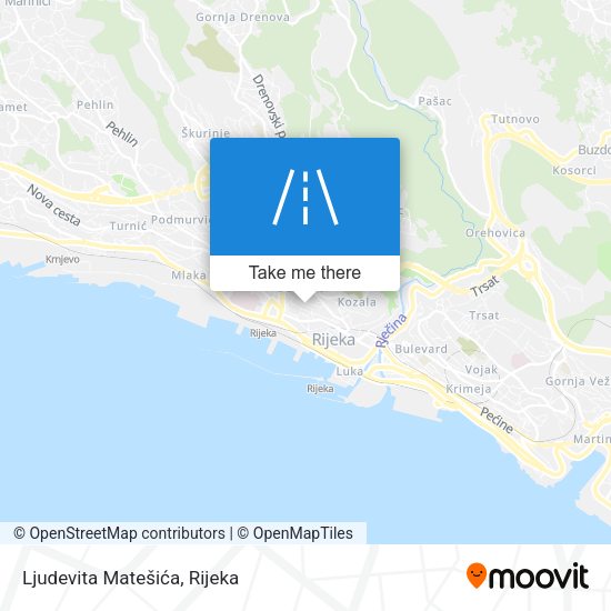 Ljudevita Matešića map