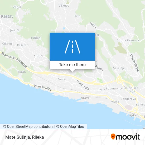 Mate Sušnja map
