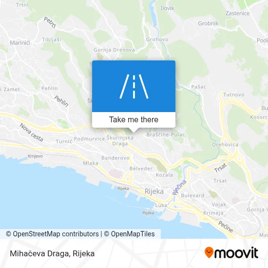 Mihačeva Draga map