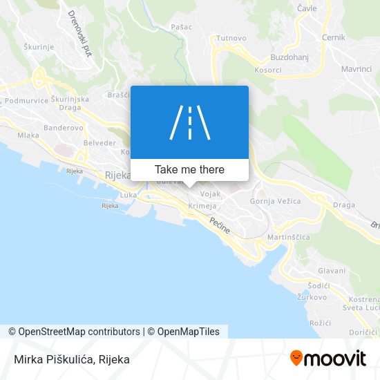 Mirka Piškulića map