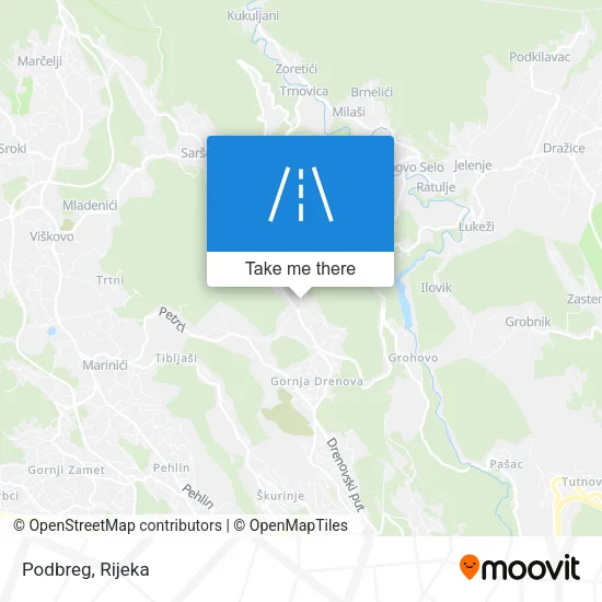 Podbreg map