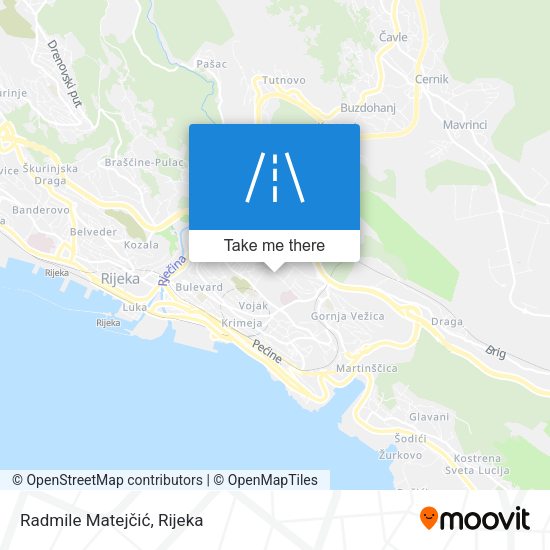 Radmile Matejčić map