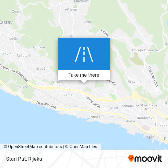 Stari Put map