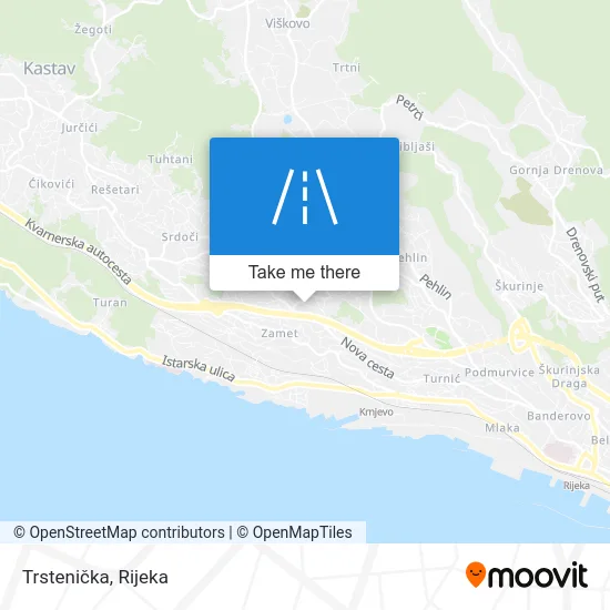 Trstenička map