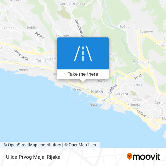 Ulica Prvog Maja map
