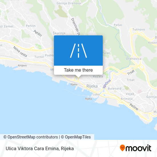 Ulica Viktora Cara Emina map