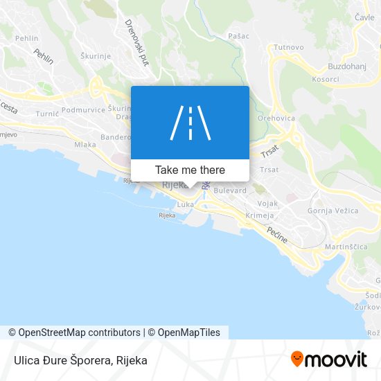 Ulica Đure Šporera map