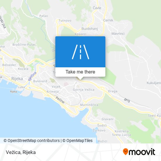 Vežica map