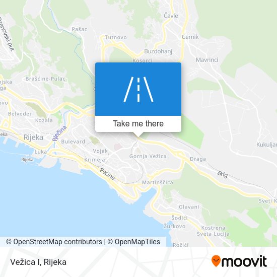 Vežica I map