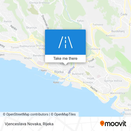 Vjenceslava Novaka map