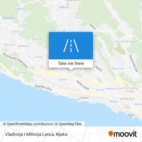 Vladivoja I Milivoja Lenca map