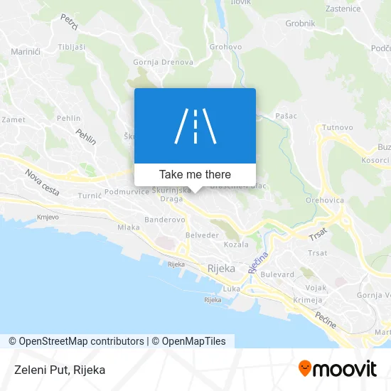 Zeleni Put map