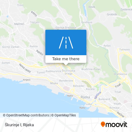 Škurinje I map