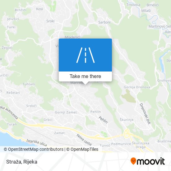 Straža map