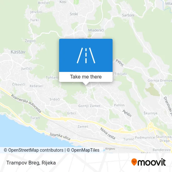 Trampov Breg map