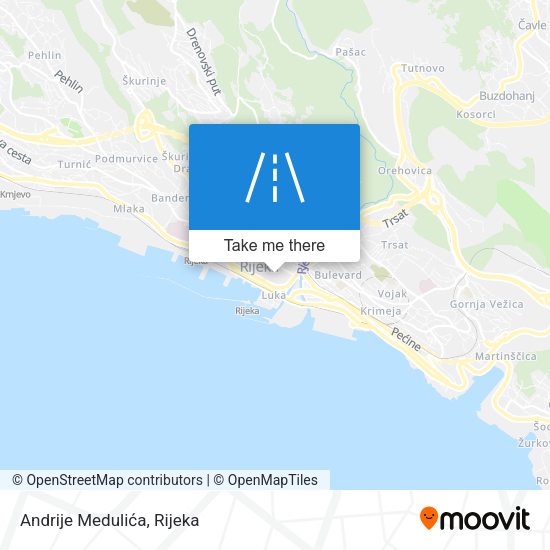 Andrije Medulića map