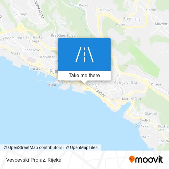 Vevčevski Prolaz map