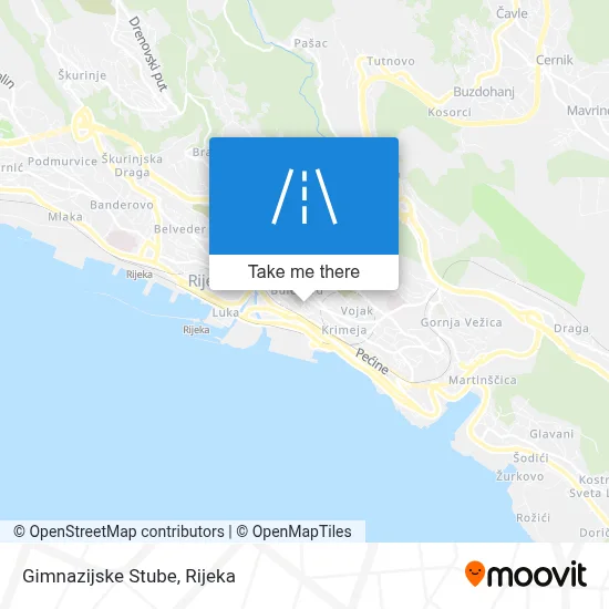 Gimnazijske Stube map