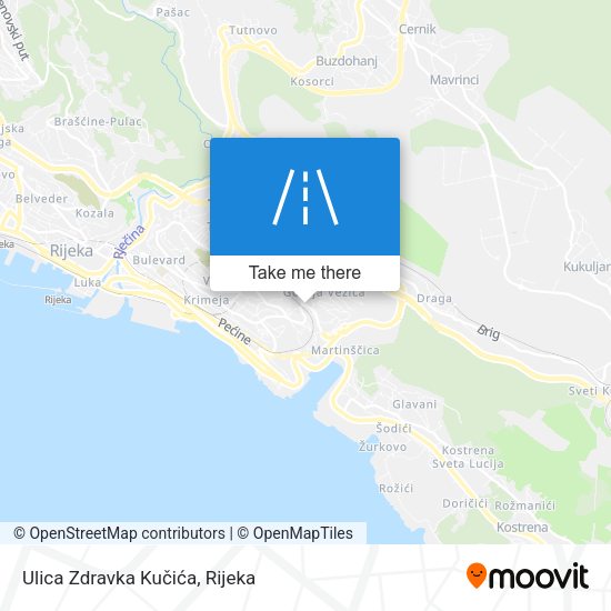 Ulica Zdravka Kučića map