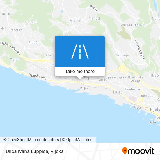 Ulica Ivana Luppisa map