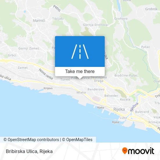 Bribirska Ulica map