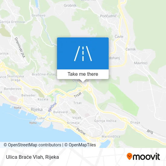 Ulica Braće Vlah map