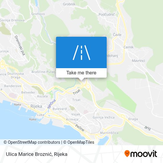 Ulica Marice Broznić map