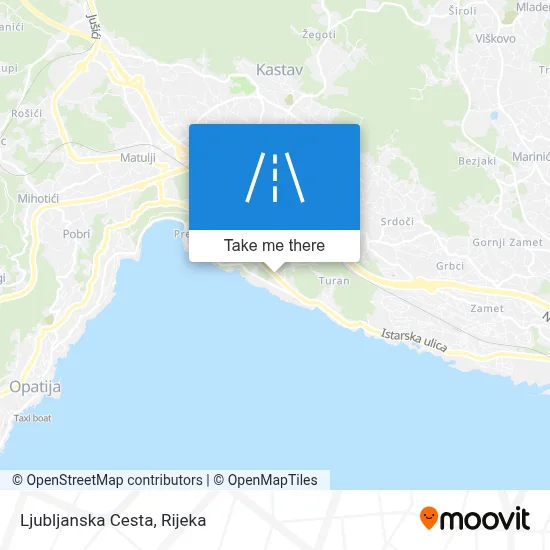 Ljubljanska Cesta map