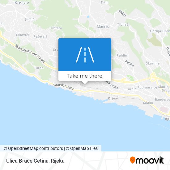 Ulica Braće Cetina map