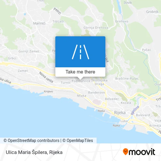 Ulica Maria Špilera map