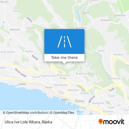 Ulica Ive Lole Ribara map