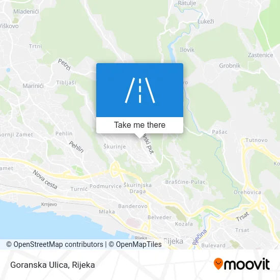Goranska Ulica map