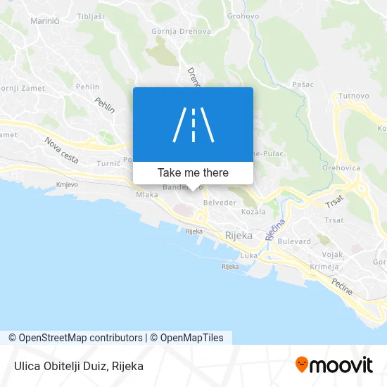 Ulica Obitelji Duiz map