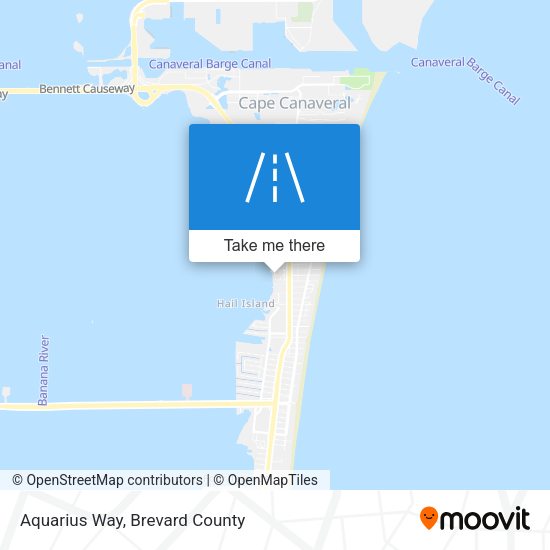 Aquarius Way map