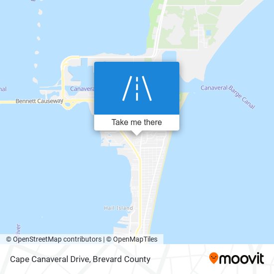 Mapa de Cape Canaveral Drive