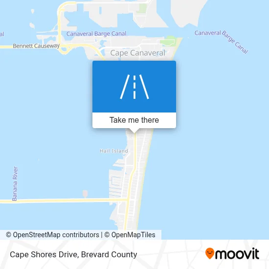 Cape Shores Drive map