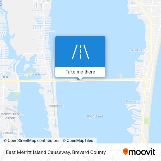 East Merritt Island Causeway map