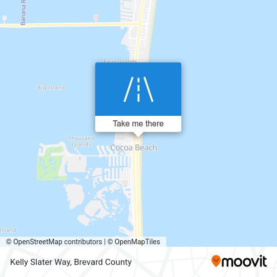 Kelly Slater Way map